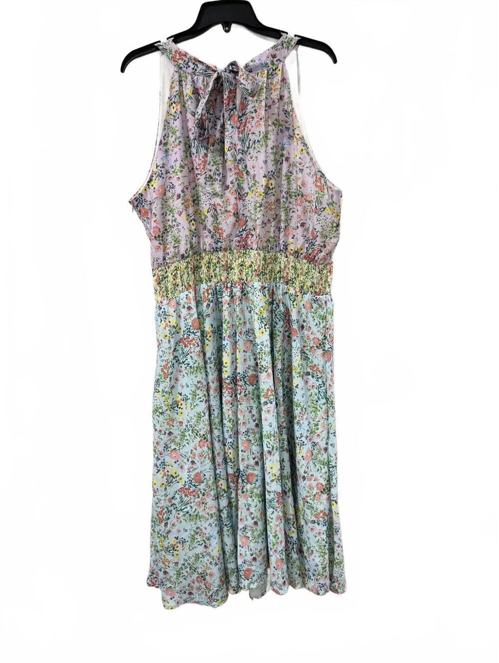 NWT Grace Karin Spring Boho Floral Sundress Summer Knee Length Dress- Size 2XL - Picture 4 of 9